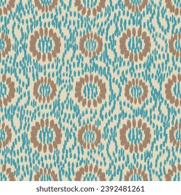 Seamless abstract pattern with floral ornament
