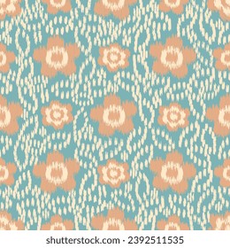 Seamless abstract pattern with floral ornament

