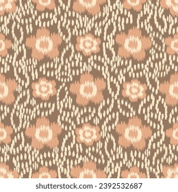 Seamless abstract pattern with floral ornament
