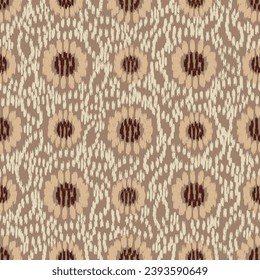 Seamless abstract pattern with floral ornament
