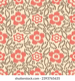 Seamless abstract pattern with floral ornament
