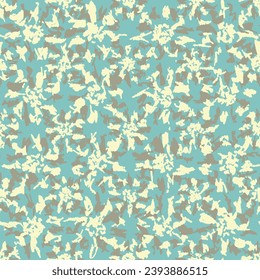 Seamless abstract pattern with floral ornament
