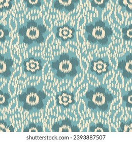 Seamless abstract pattern with floral ornament
