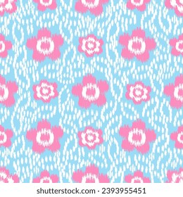 Seamless abstract pattern with floral ornament
