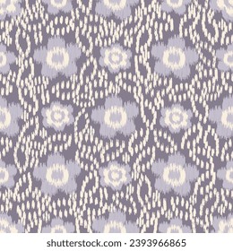 Seamless abstract pattern with floral ornament
