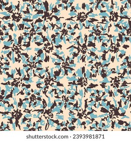 Patrón abstracto sin inconvenientes con adorno floral
