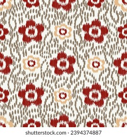 Seamless abstract pattern with floral ornament
