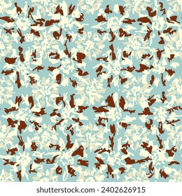 Seamless abstract pattern with floral ornament
