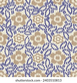 Seamless abstract pattern with floral ornament
