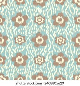 Seamless abstract pattern with floral ornament
