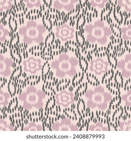 Seamless abstract pattern with floral ornament
