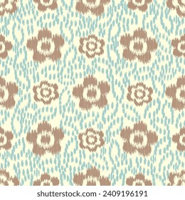 Seamless abstract pattern with floral ornament
