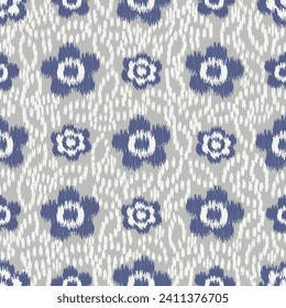 Seamless abstract pattern with floral ornament

