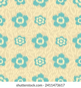 Seamless abstract pattern with floral ornament
