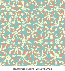 Seamless abstract pattern with floral ornament
