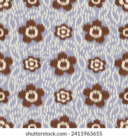 Seamless abstract pattern with floral ornament
