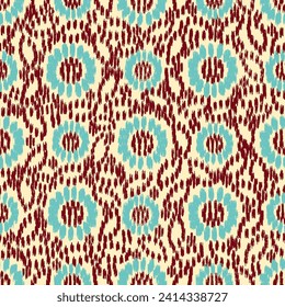 Seamless abstract pattern with floral ornament
