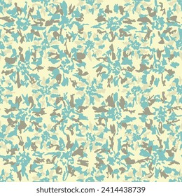 Seamless abstract pattern with floral ornament
