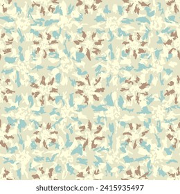 Seamless abstract pattern with floral ornament
