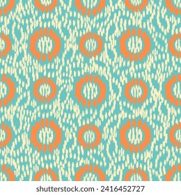 Seamless abstract pattern with floral ornament
