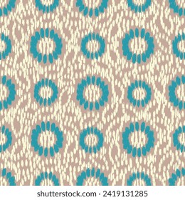 Seamless abstract pattern with floral ornament
