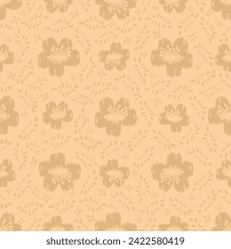 Seamless abstract pattern with floral ornament


