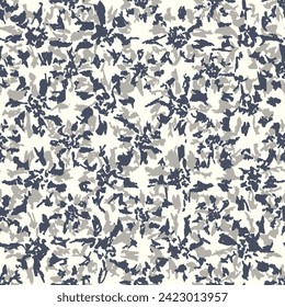 Seamless abstract pattern with floral ornament

