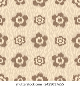 Seamless abstract pattern with floral ornament
