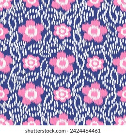 Seamless abstract pattern with floral ornament
