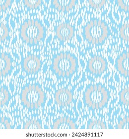 Seamless abstract pattern with floral ornament
