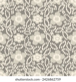 Seamless abstract pattern with floral ornament
