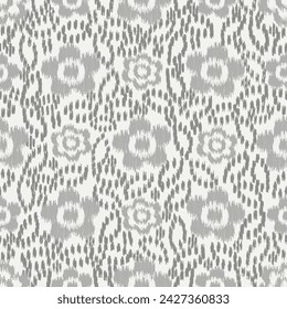 Seamless abstract pattern with floral ornament
