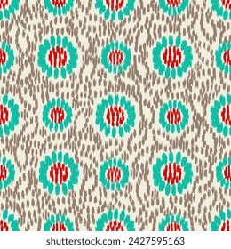 Seamless abstract pattern with floral ornament
