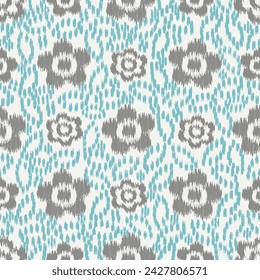 Seamless abstract pattern with floral ornament
