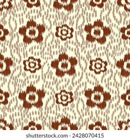 Patrón abstracto sin costura con adorno floral
