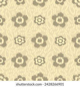 Seamless abstract pattern with floral ornament
