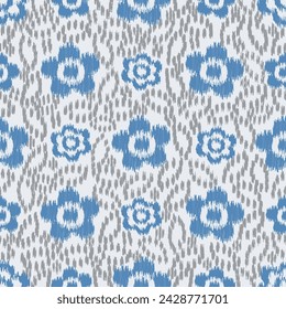 Seamless abstract pattern with floral ornament
