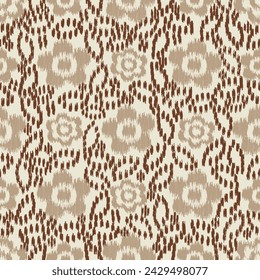 Seamless abstract pattern with floral ornament
