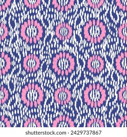 Seamless abstract pattern with floral ornament
