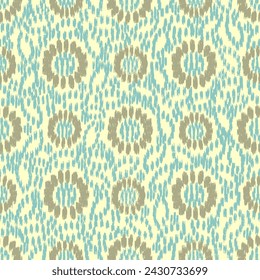 Seamless abstract pattern with floral ornament

