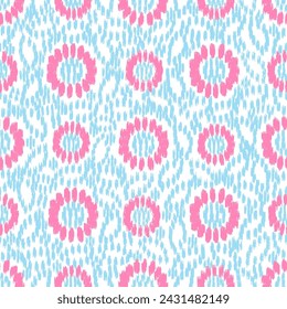 Seamless abstract pattern with floral ornament
