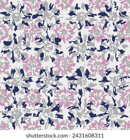 Seamless abstract pattern with floral ornament
