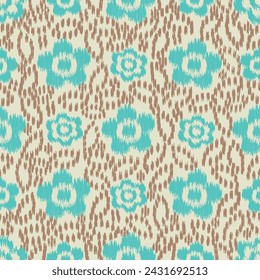 Seamless abstract pattern with floral ornament
