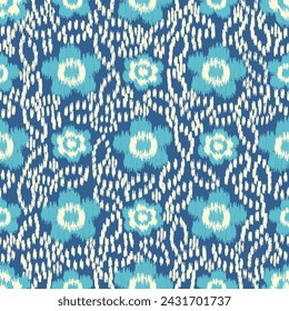Seamless abstract pattern with floral ornament
