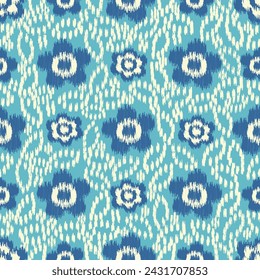 Seamless abstract pattern with floral ornament
