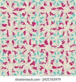 Seamless abstract pattern with floral ornament
