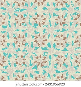 Seamless abstract pattern with floral ornament
