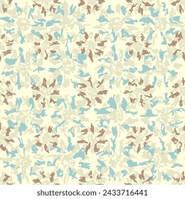 Seamless abstract pattern with floral ornament
