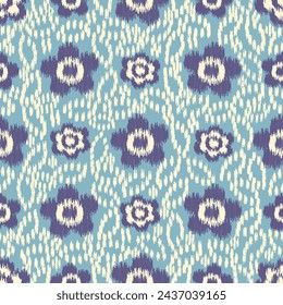 Seamless abstract pattern with floral ornament
