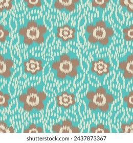 Seamless abstract pattern with floral ornament

